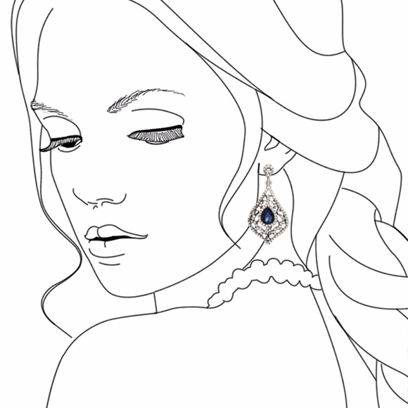 Last 1! Crystal vintage Bridal statement Earrings - Picture 4 of 5